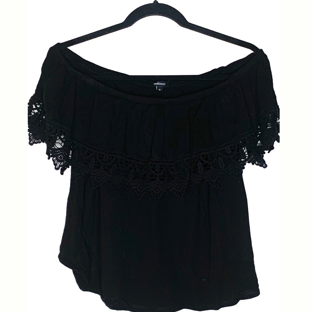 AMBIANCE BLACK BLOUSE XLARGE